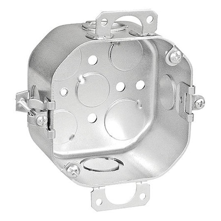 Southwire Electrical Box, 37 cu in, Octagon Box Type, Steel, Octagon Shape 54181-OW